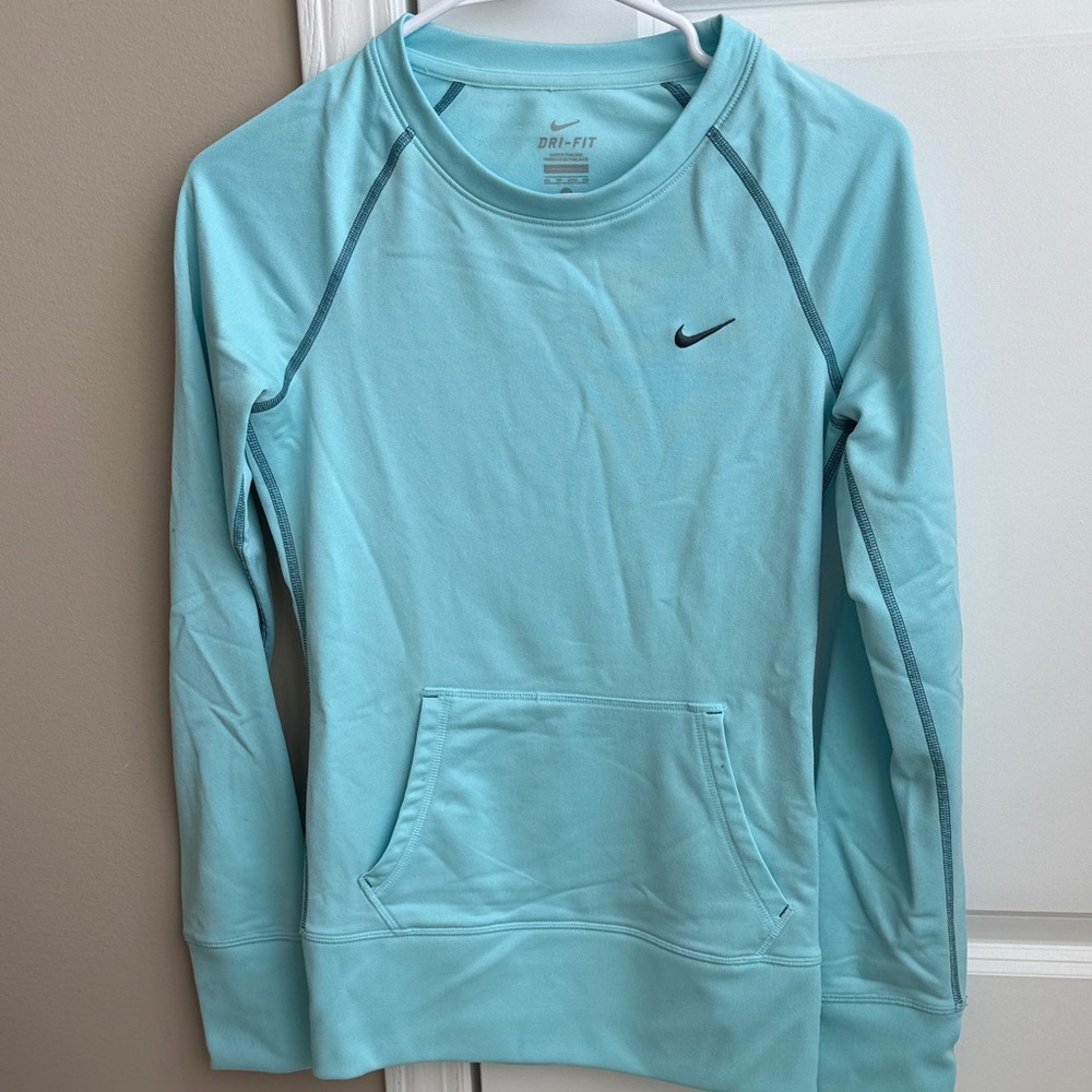 Nike Women's Aqua Blue Sweatshirt